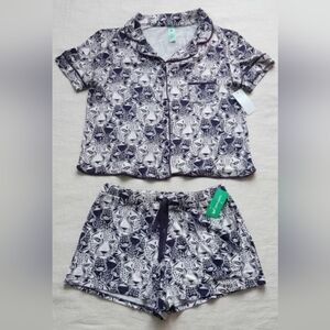 NEW! HONEYDEW 2-Piece Elixir Cheetahs Pajama Short Set sz medium NWT 12.13
